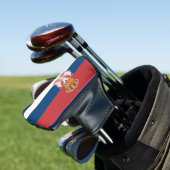 Golf Putter Abdeckung mit Flagge Serbiens Headcover (In Situ)