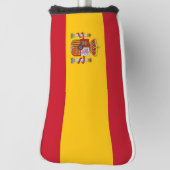 Golf Putter Abdeckung mit Flagge Spaniens Golf Headcover (Rotieren 90)