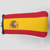 Golf Putter Abdeckung mit Flagge Spaniens Headcover (Vorderseite)