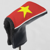 Golf Putter Abdeckung mit Flagge Vietnams Headcover (3/4 Vorderseite)