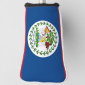 Golf Putter Abdeckung mit Flagge von Belize Headcover (Rotieren 90)