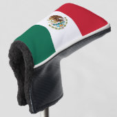 Golf Putter Abdeckung mit Flagge von Mexiko Headcover (3/4 Vorderseite)