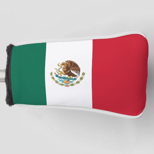 Golf Putter Abdeckung mit Flagge von Mexiko Headcover (Vorderseite)