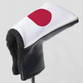 Golf Putter Abdeckung mit japanischer Flagge Headcover (3/4 Vorderseite)