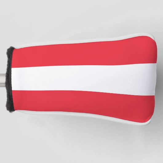 Golf Putter Abdeckung mit österreichischer Flagge Headcover (Vorderseite)