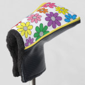 Golf Putter Cover - Crazy Daisies! Golf Headcover (3/4 Vorderseite)