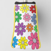 Golf Putter Cover - Crazy Daisies! Headcover (Rotieren 90)