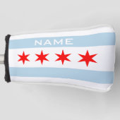Golf-Putter-Cover der Chicagoer Flagge mit individ Golf Headcover (Vorderseite)