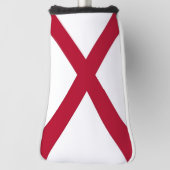 Golf Putter Cover mit Flag Alabama, USA Golf Headcover (Rotieren 90)