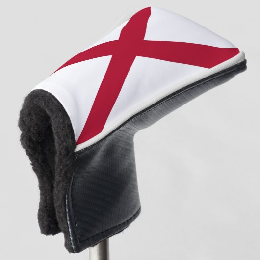 Golf Putter Cover mit Flag Alabama, USA Headcover (3/4 Vorderseite)