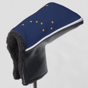 Golf Putter Cover mit Flag Alaska, USA Headcover