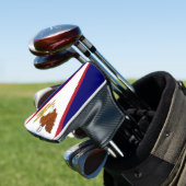 Golf Putter Cover mit Flag American Samoa Headcover (In Situ)