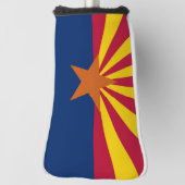 Golf Putter Cover mit Flag Arizona, USA Golf Headcover (Rotieren 90)