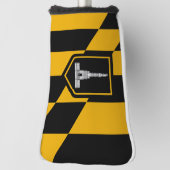 Golf Putter Cover mit Flag Baltimore, USA Golf Headcover (Rotieren 90)
