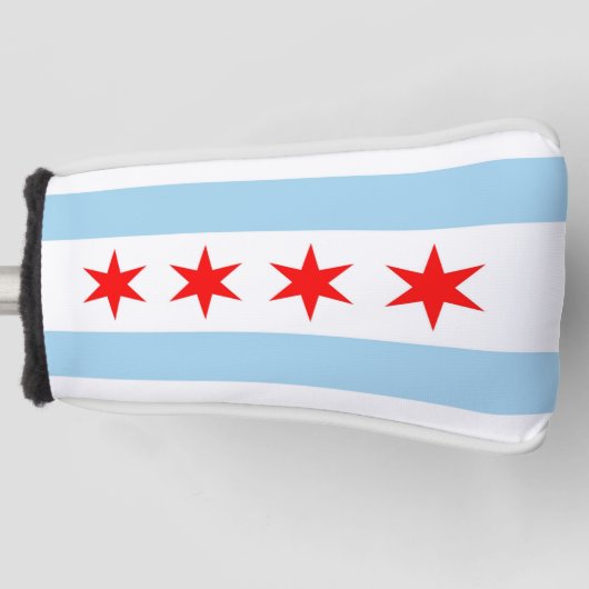 Golf Putter Cover mit Flag Chicago, USA Headcover (Vorderseite)