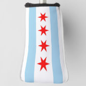 Golf Putter Cover mit Flag Chicago, USA Headcover (Rotieren 90)