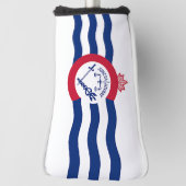 Golf Putter Cover mit Flag Cincinnati, USA Headcover (Rotieren 90)
