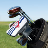 Golf Putter Cover mit Flag Cincinnati, USA Headcover (In Situ)