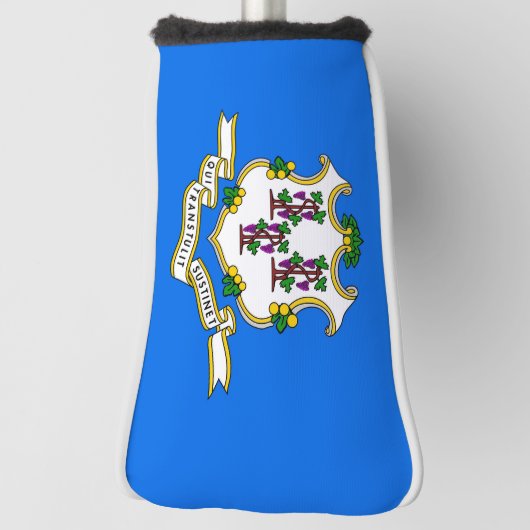 Golf Putter Cover mit Flag Connecticut, USA Golf Headcover (Rotieren 90)