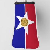 Golf Putter Cover mit Flag Dallas, USA Golf Headcover (Rotieren 90)