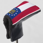 Golf Putter Cover mit Flag Georgia, USA Golf Headcover (3/4 Vorderseite)