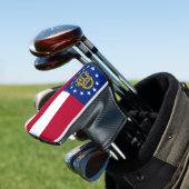 Golf Putter Cover mit Flag Georgia, USA Golf Headcover (In Situ)