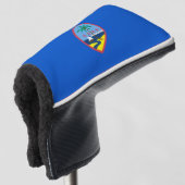 Golf Putter Cover mit Flag Guam, USA Headcover (3/4 Vorderseite)