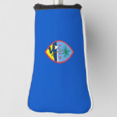 Golf Putter Cover mit Flag Guam, USA Headcover (Rotieren 90)