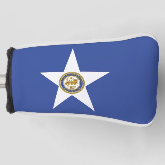 Golf Putter Cover mit Flag Houston, USA Headcover (Vorderseite)