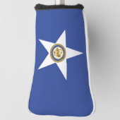 Golf Putter Cover mit Flag Houston, USA Headcover (Rotieren 90)