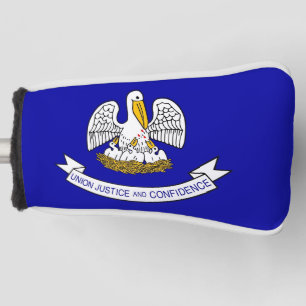 Golf Putter Cover mit Flag Louisiana, USA Headcover