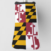 Golf Putter Cover mit Flag Maryland, USA Headcover (Rotieren 90)