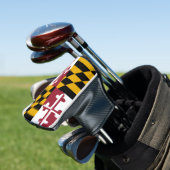 Golf Putter Cover mit Flag Maryland, USA Headcover (In Situ)