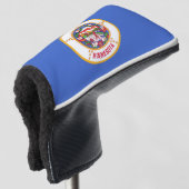 Golf Putter Cover mit Flag Minnesota, USA Headcover (3/4 Vorderseite)