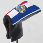 Golf Putter Cover mit Flag Missouri, USA Golf Headcover (3/4 Vorderseite)