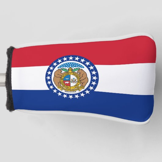 Golf Putter Cover mit Flag Missouri, USA Golf Headcover (Vorderseite)
