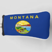 Golf Putter Cover mit Flag Montana, USA Golf Headcover (Vorderseite)