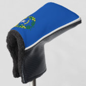 Golf Putter Cover mit Flag Nevada, USA Headcover (3/4 Vorderseite)