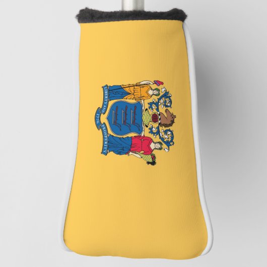 Golf Putter Cover mit Flag New Jersey, USA Golf Headcover (Rotieren 90)