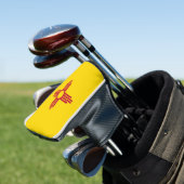 Golf Putter Cover mit Flag New Mexico, USA Headcover (In Situ)