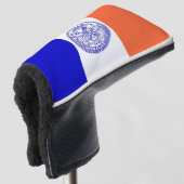 Golf Putter Cover mit Flag New York City, USA Golf Headcover (3/4 Vorderseite)