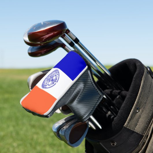 Golf Putter Cover mit Flag New York City, USA Golf Headcover (In Situ)