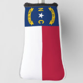 Golf Putter Cover mit Flag North Carolina, USA Golf Headcover (Rotieren 90)