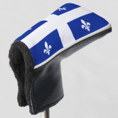Golf Putter Cover mit Flag Quebec, Kanada Headcover (3/4 Vorderseite)