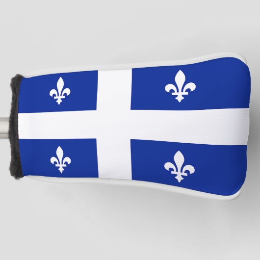 Golf Putter Cover mit Flag Quebec, Kanada Headcover (Vorderseite)