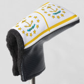 Golf Putter Cover mit Flag Rhode Island, USA Golf Headcover (3/4 Vorderseite)