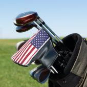 Golf Putter Cover mit Flag USA Headcover (In Situ)