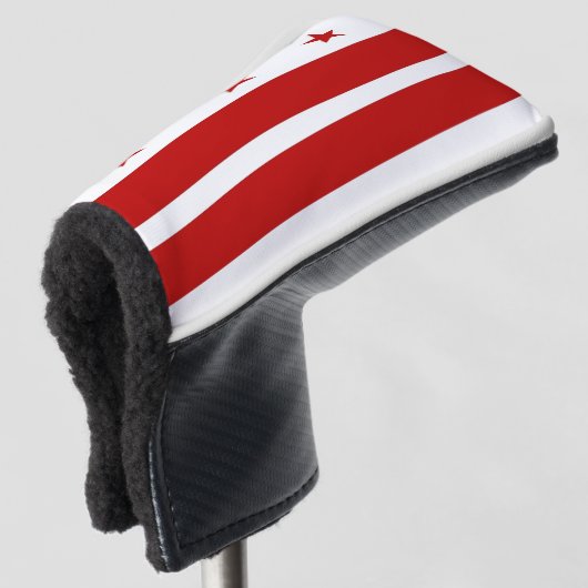 Golf Putter Cover mit Flag Washington DC, USA Golf Headcover (3/4 Vorderseite)