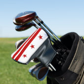 Golf Putter Cover mit Flag Washington DC, USA Headcover (In Situ)