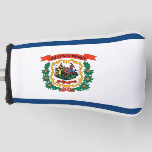 Golf Putter Cover mit Flag West Virginia Staat Headcover